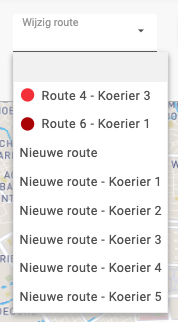 RouteSelectieDropdown