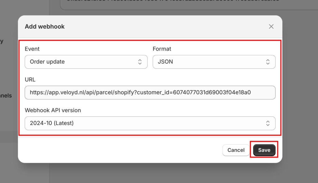 shopify-webhook-save