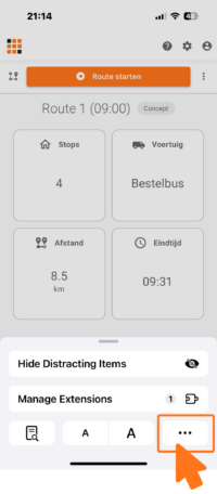 klik op meer instellingen
