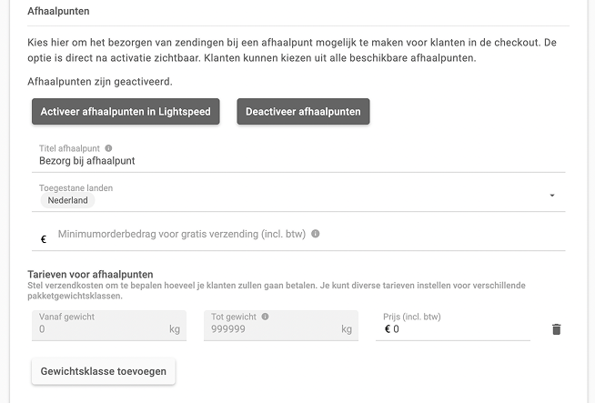 06 activeer afhaalpunten